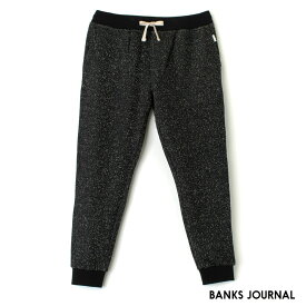 BANKS バンクスジャーナル PT0119 PRIMARY FLEECE TRACK PANT メンズ パンツ レディース ズボン 黒 ユニセックス 男女兼用 オシャレ 大人 かっこいい カッコイイ