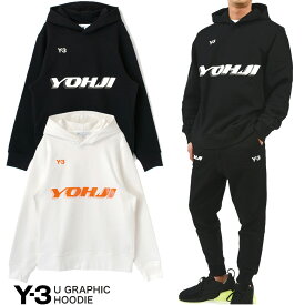 Y-3 U GRAPHIC HOODIE グラフィック フーディ― パーカー HT4732 HT4731 メンズ レディース ユニセックス フード 長袖 ヨウジヤマモト クルーネック 丸首 バックプリント スポーツ