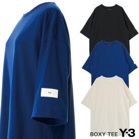 Y-3 BOXY TEE ボクシー ティー ロゴ 半袖 IB4801 IB4802 H44790 ワイスリー メンズ men 半袖 Tシャツ レディース ladies ユニセックス クルーネックコットン ジャージー