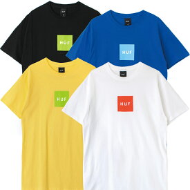 HUFESSENTIALS BOX LOGO TEE TS01666 ハフ 半袖 カットソー ロゴ Tシャツ メンズ レディース ユニセックス 男女兼用