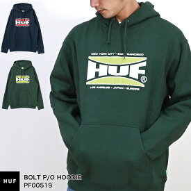 HUF ハフ BOLT P/O HOODIE PF00519 長袖 フーディー フード パーカー メンズ レディース ユニセックス スケボー スケートボード 男女兼用