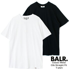 【2022年 春夏新作】 BALR. B1112.1022 Classic Metal Clib Straight Fit T-shirt ボーラー メンズ レディース ユニセックス Tシャツ カットソー 半袖 ロゴ