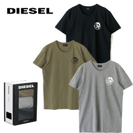 DIESEL ディーゼル アンダーウェア 下着 Uネック Tシャツ メンズ オシャレ 大人 かっこいい カッコイイ ブラック 黒 カーキ グレー UMTEE-MICHAEL 3PACK 00SJ5L