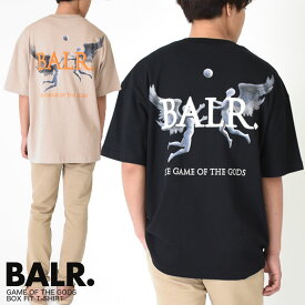 BALR. ボーラー GAME OF THE GODS BOX FIT T-SHIRT B1112.1240 メンズ レディース ユニセックス ジェンダーレス Tシャツ ロゴ 半袖 ゆったり オーバーサイズ 羽 エンジェル [ss] [m] [tee]