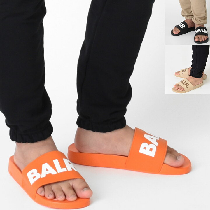 楽天市場】BALR. CLASSIC BRAND SLIDE ブランド ロゴ シャワー 