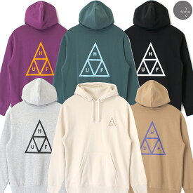 HUF ハフ SET TT P/O HOODIE PF00572 長袖 ロゴ フード パーカー メンズ レディース ユニセックス 男女兼用 ブルー パープル ブラック グリーン パープル ベージュ ホワイト