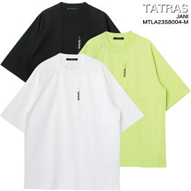 TATRAS タトラス JANI ジャニ MTLA23S8004-M 半袖 ロゴ Tシャツ 半袖 ブラック ホワイト ライム メンズ レディース