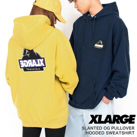 XLARGE SLANTED OG PULLOVER HOODED パーカー フーディー メンズ レディース ユニセックス 男女兼用 グリーン ネイビー グレー イエロー ブラック 101233012011