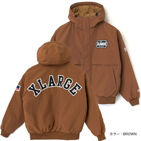 【BLACK在庫あり】XLARGE NYLON PUFFER JACKET ジャケット ブルゾン 101233021006 ナイロン ロゴ メンズ レディース ショート ブラック グレー ブラウン オリーブ