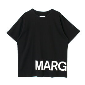 MM6 エムエムシックス M60332 Maison Margiela メゾンマルジェラ キッズ レディース Tシャツ カットソー 半袖 トップス ビックロゴ シャツ素材