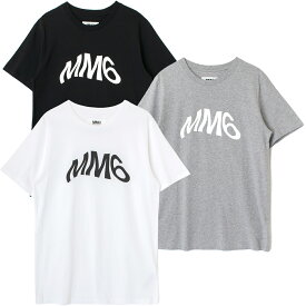 MM6 エムエムシックス Maison Margiela メゾンマルジェラ M60333 半袖 Tシャツ 3枚パック 大人もOK レディース キッズ カットソー トップス ビックロゴ