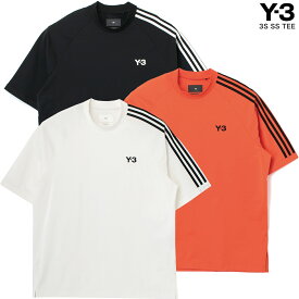 Y-3 ワイスリー 3S SS TEE H63065 HZ8871 HZ8872 スリーストライプ Tシャツ 半袖 オレンジ ホワイト ブラック メンズ men Tシャツ レディース ladies ユニセックス クルーネック カットソー