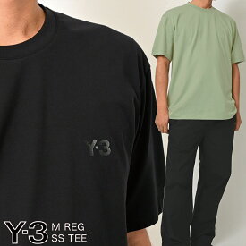 2025年 春夏新作アイテム Y-3 半袖 ロゴ TシャツJD9829 JM7860 IW0066 メンズ レディース ユニセックス ヨウジヤマモト クルーネック 丸首 スポーツ ホワイト ブラック グリーン [point5] [zai]