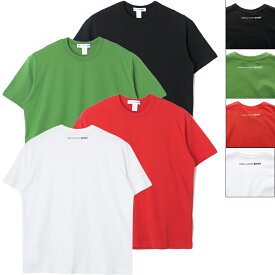 COMME DES GARCONS コムデギャルソン FK T015 S23 半袖 バックロゴ Tシャツ カットソー ブラック グリーン レッド ホワイト メンズ レディース