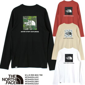 THE NORTH FACE M L/S RED BOX TEE NF0A493L メンズ レディース Tシャツ 長袖 カットソー クルーネック ハーフドームロゴ