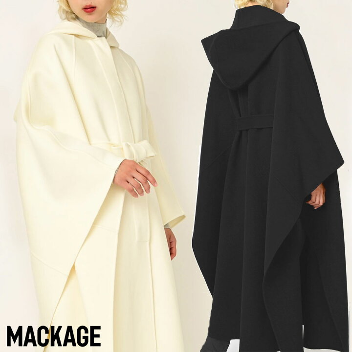 楽天市場】MACKAGE マッカージュ カースティン ウール ケープコート 