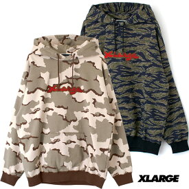 XLARGE CAMO PULLOVER HOODED SWEAT 101213012005 メンズ レディース パーカー フーディ プルオーバー カモフラ柄