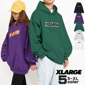 XLARGE TWO TONE STANDARD LOGO PULLOVER HOODED 101223012008 メンズ レディース スエット パーカー プルオーバー