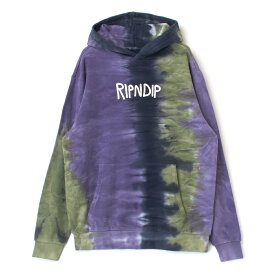 Rip N Dip リップンディップ Ripndip Rubber Logo Hoodie RND9537 長袖 タイダイ柄 フーディー パーカー メンズ レディース ユニセックス ネコ スケボー スケートボード