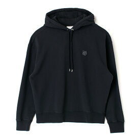 MAISON KITSUNE オーバーサイズ ロゴ パーカー LM00705KM0001 メゾンキツネ メンズ レディース ブラック BLACK フーディー