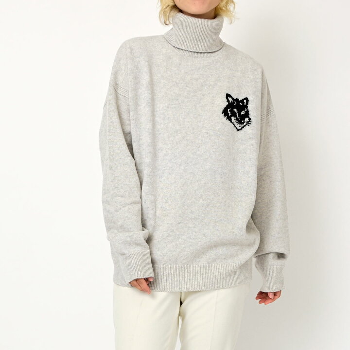 楽天市場】MAISON KITSUNE キツネ ロゴ ニット セーター LM00820KT1063 