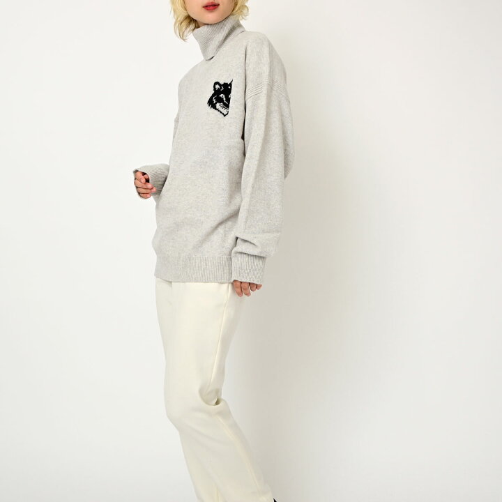 楽天市場】MAISON KITSUNE キツネ ロゴ ニット セーター LM00820KT1063 
