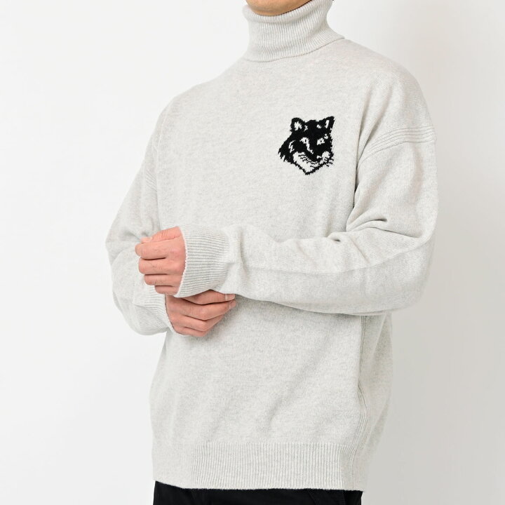 楽天市場】MAISON KITSUNE キツネ ロゴ ニット セーター LM00820KT1063 