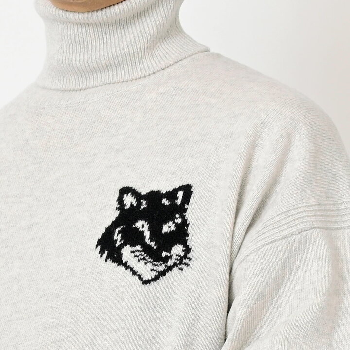 楽天市場】MAISON KITSUNE キツネ ロゴ ニット セーター LM00820KT1063 