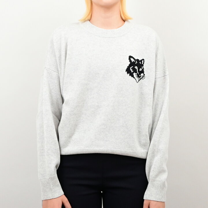 楽天市場】MAISON KITSUNE ニット セーター ビックロゴ LW00815KT1063 