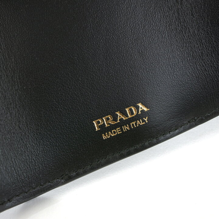 楽天市場】PRADA プラダ 正規品 三角ロゴ 三つ折り 財布 ミニ財布 