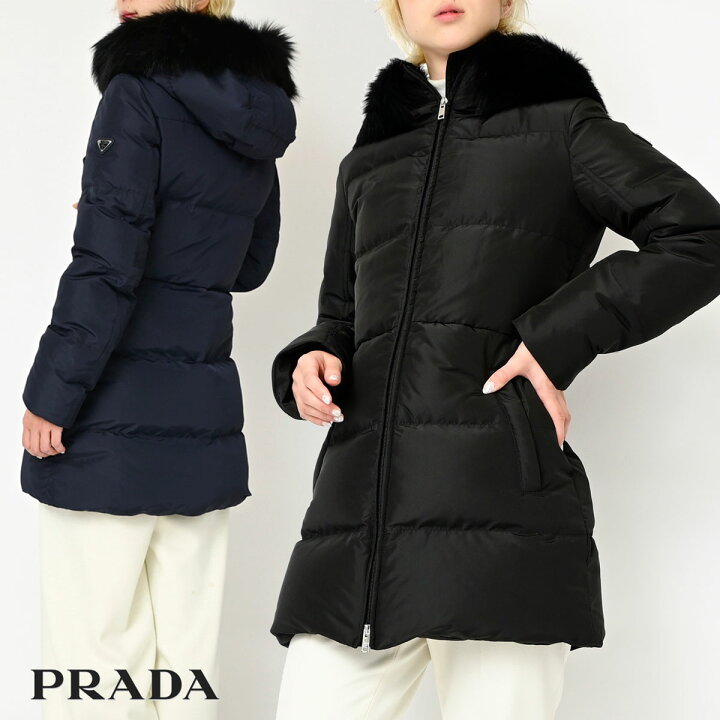 楽天市場】PRADA プラダ ダウンジャケット29E117 レディース ファー 