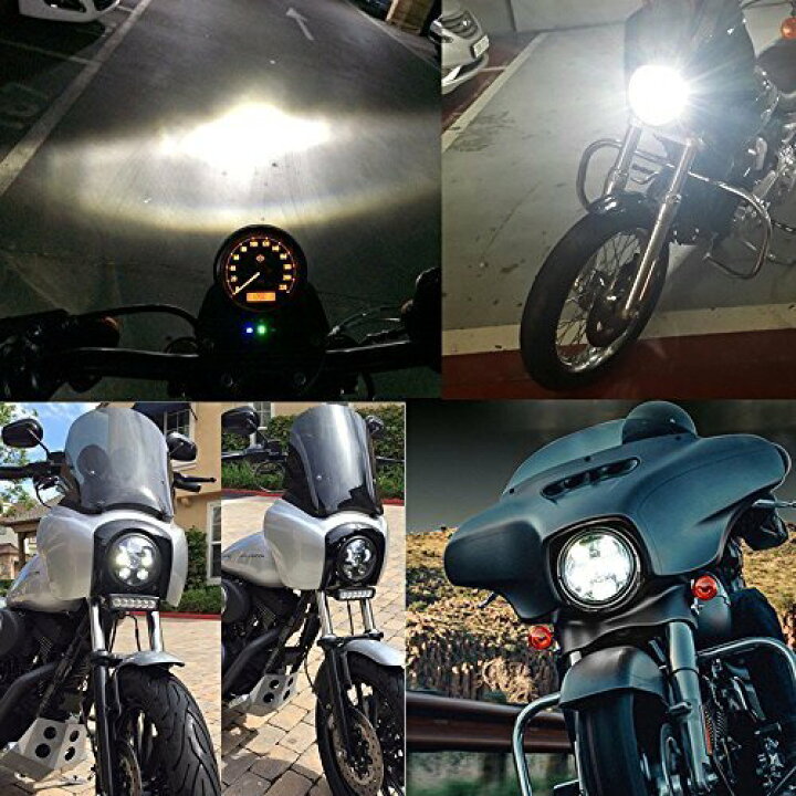 楽天市場】【安心の保証付き】 ハーレー LED ヘッドライト 