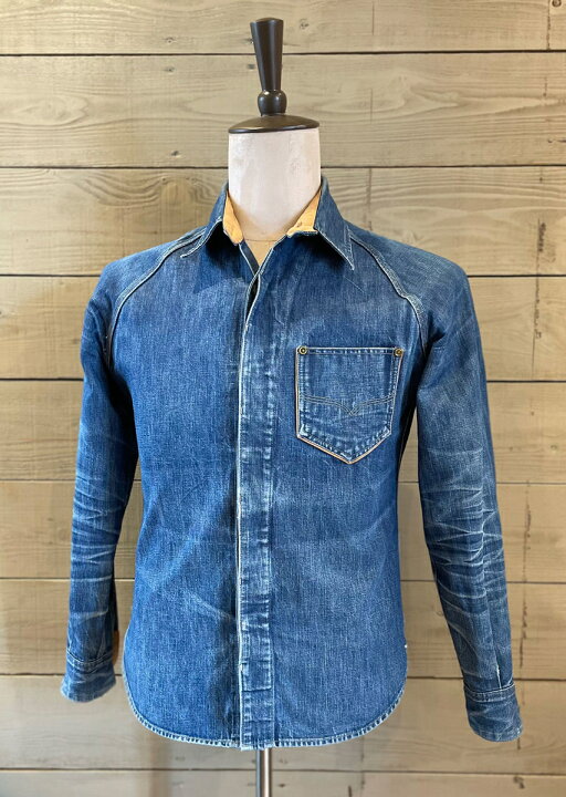 楽天市場】DELUXEWARE デラックスウエア40s DENIM SHIRT 7640 40s  