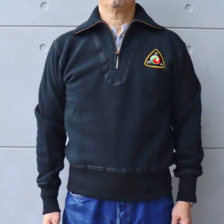 楽天市場】CUSHMAN クッシュマン HALF ZIP TURTLE SWEAT (KEYSTONE MC 
