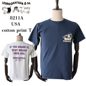 STUDIO D'ARTISAN �X�e���f�B�I�_���`�U�� 8211A USA cotton print T �R�b�g���v�����gT