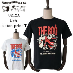 STUDIO D'ARTISAN �X�e���f�B�I�_���`�U�� 8212A USA cotton print T �R�b�g���v�����gT