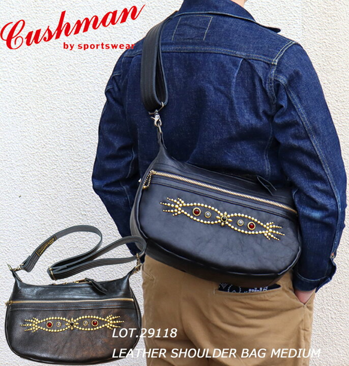 楽天市場】CUSHMAN クッシュマン 29118 LEATHER SHOULDER BAG MEDIUM 