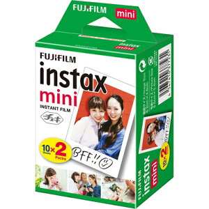【チェキ】FUJIFILM フジフィルム instax mini専用 フィルム10枚2パック