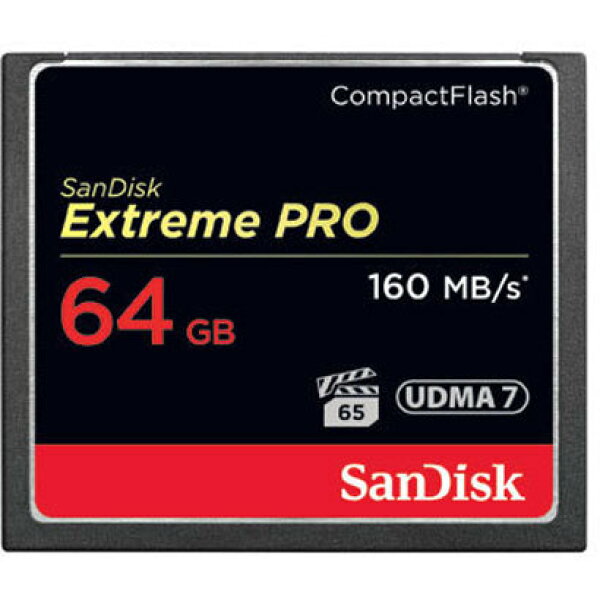 SanDisk サンディスク CompactFlash コンパクトフラッシュ SDCFXPS-064G-J61 [エクストリーム　プロ  64GB UDMA7対応]