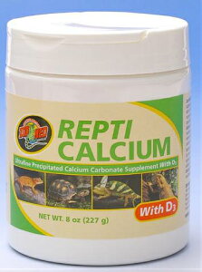 レプティカルシウムビタミンD3入り 226g A34-8 ZOOMED(ズーメッド) 爬虫類 両生類 サプリメント 栄養剤 レオパ ヘビ トカゲ カメ カエル