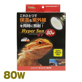 ハイパーサンUV 80W ビバリア 爬虫類 両生類 バスキング UVB 紫外線 保温 ランプ 電球 トカゲ カメ ヘビ