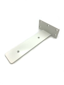 2x4用 ほぼ見えないブラケット2枚用(ホワイト) 2本セット 見えない ブラケット 棚受け キャットウォーク 本棚 インテリア 収納 DIY 粉体塗装 頑丈 2X4 ツーバイフォー金具 ツーバイ材 白塗装 L字金具