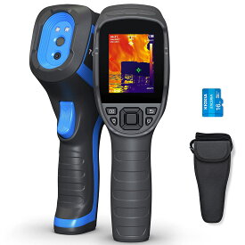 TOPDON サーモグラフィー サーマルカメラ 256×192 200万画素可視光カメラ付き、赤外線 カメラ ビデオ録画対応 サーモグラフィーカメラ -20℃-550℃,16GB SDカード, 電気/水漏れ/検査 夜間動物観察 非接触温度測定用 屋外適用【TOPDON TC005】