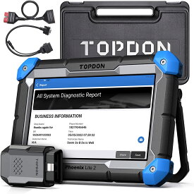 TOPDON Phoenix Lite2 自動車 故障診断機 日本語対応 BMW ベンツ アウディ　ECUコーディング JOBD ダイハツ対応 OBD2 診断スキャナー 全車システム診断　エンジンチェックランプ消灯 28以上のリセット機能 FCA SGWの自動認証 2年間無料アップデート