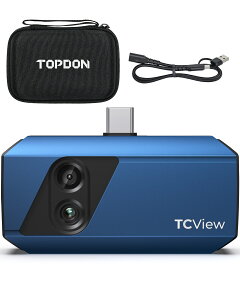 TOPDON TC001 Plus Android pT[OtB[JArWAJt 256 x 192 IR X[p[IR 512x384𑜓x25Hz tbV[gA100WJt AX}[gtHу^ubg