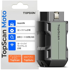 TOPDON TopScan Moto OBD2 ff@ oCNpAn[[/hDJeB/b.m.w///}n/z_oCNΉASVXeffAzbgZbg@\ACXI[goCOBD2̏ff@Af[^X