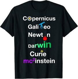 Copernicus ガリレオニュートン?ダーウィン?グレイテスト?サイエンティスト Tシャツ