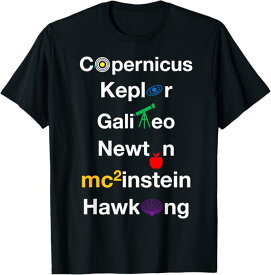 Copernicus Galileo Kepler ニュートン 宇宙科学者 ギフト Tシャツ