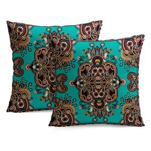 �N�b�V�����J�o�[ 2���Z�b�g 45×45cm 30×30cm 40×40cm 50×50cm 55×55cm 60×60cm �y�C�Y���[�f�U�C�� �G���K���g �g�F�n�̐F���� �C���f�B�A���� �����b�R�� ���G �F�ʖL�� �`���I�Ȗ͗l �ٕ��� ������