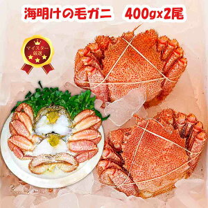 超お得! 毎月18日 ポイント10倍 【マイスター認定商品】北海道 毛蟹 800g(400gx2) 海明けの毛ガニ ギフト 贈物 稚内産 浜頓別産 枝幸産 紋別産 濃厚カニみそ 甘みのある味が特徴 沖縄・離島へは